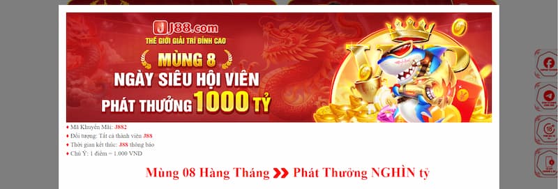 Hướng dẫn nhận ưu đãi của nhà cái J88